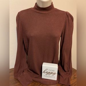 Mock sweater style top